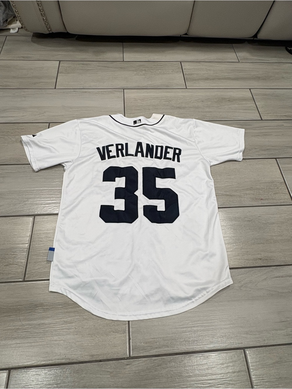 MLB AUTHENTIC STITCHED JUSTIN VERLANDER JERSEY DETROIT TIGERS REAL